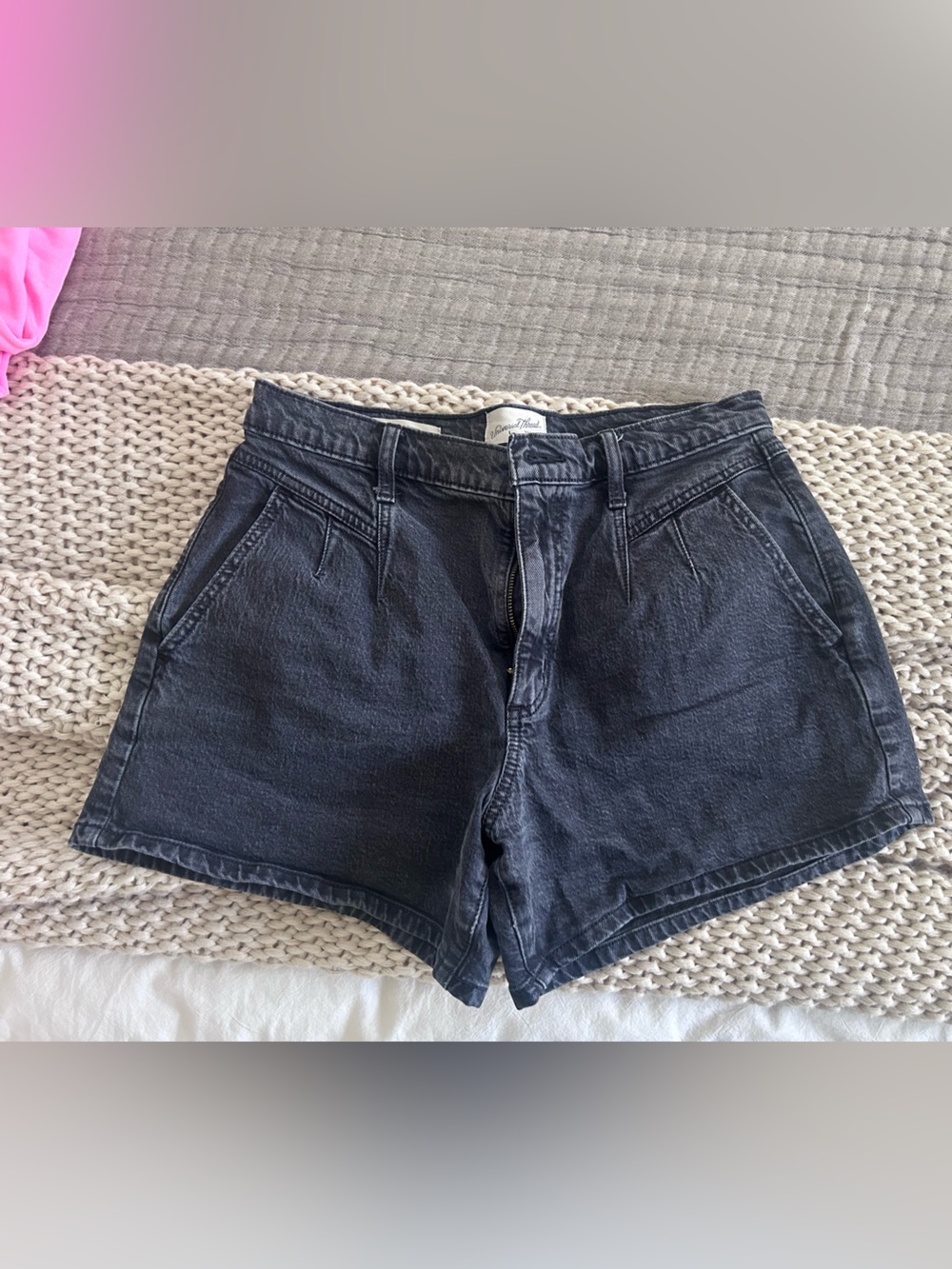 Universal Thread Black High-Rise Denim Shorts